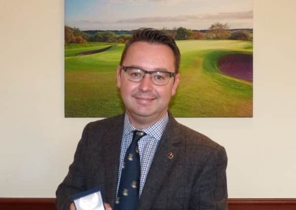 Roger McStravick winner of the  British Golf Collectors Society Murdoch Medal 2016