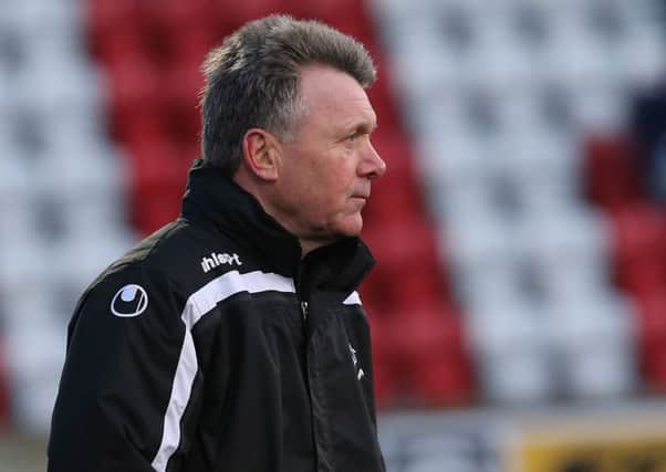 Carrick Rangers manager Kieran Harding. Pic by Pacemaker.