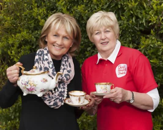 Valerie Saunders (right), NIChest Heart and Strokes Community Fundraising co-ordinator,  and Jenny Bristow, Northern Irelands Good Food ambassador. INCT 32-701-CON