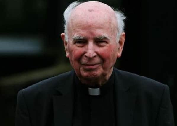 The retired Bishop of Derry, Dr Edward Daly, who died this morning.