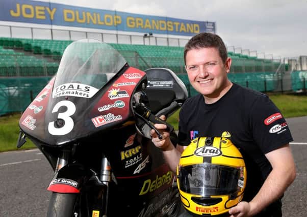Joey Dunlop's son Gary will make his Dundrod debut at the MCE Ulster Grand Prix.