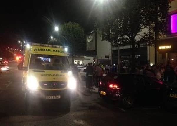 Police posted this image of an ambulance in Cookstown last night