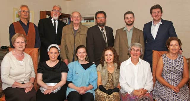 Ballymena based Ad Hoc Theatre Group's cast for their production of Agatha Christie's murder mystery 'The Hollow'.