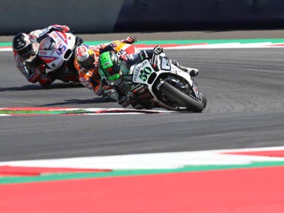 Aspar Ducati's Eugene Laverty in action at the Red Bull Ring on Sunday.