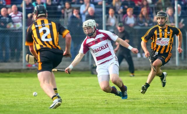 Slaughtneils' Cormac O'Doherty was superb as he hit 2-12 against a shell shocked Lavey 15.