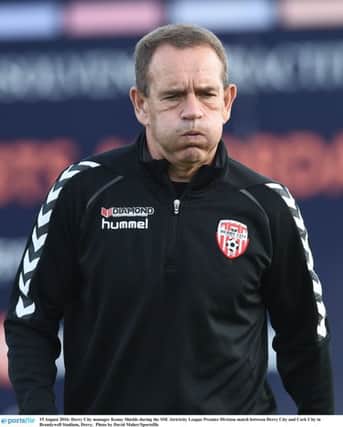 Derry City manager Kenny Shiels. ( Photo by David Maher/Sportsfile)