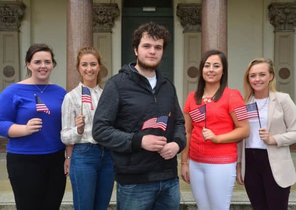 Off to the States - Lauren Kearns, Niamh Mary Fullen, Shane Patton, Megan Coyle and Shannon Coney.