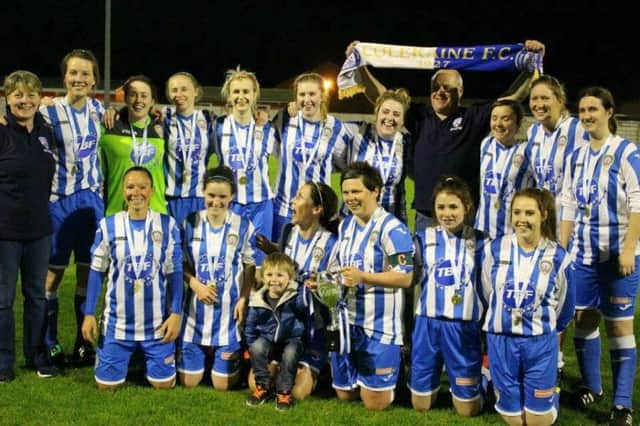 Coleraine Ladies celebrate their League Cup win last season.