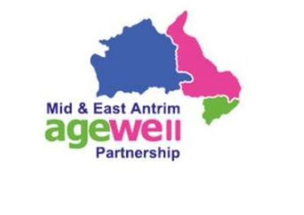 Mid and East Antrim Agewell Partnership logo.  INCT 35-739-CON