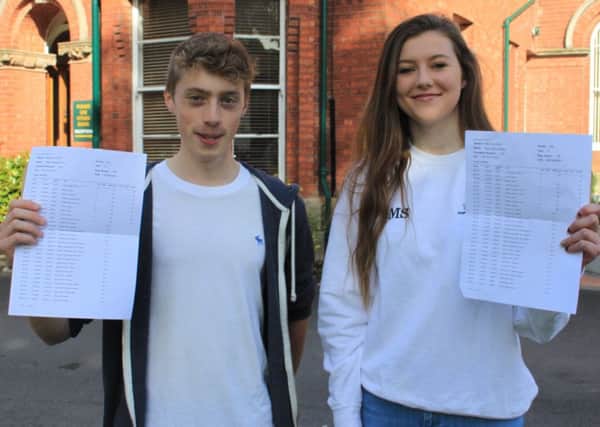 Friends pupils Peter Fox and Maisy Sinclair achieved 10 A* grades in their GCSE exams.