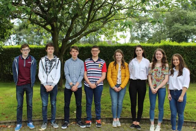 Students who received 5 A* grades. More photos online