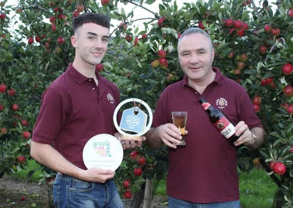 Reflecting on a successful summer and now looking forward to a bumper harvest are Pat and Peter McKeever from Long Meadow Cider in Portadown. INPT35-100