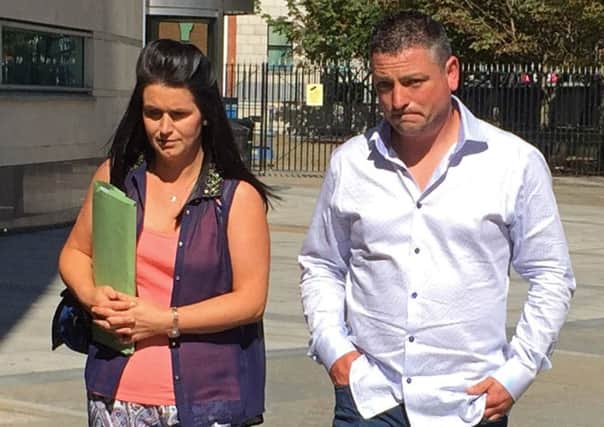 Michelle and Barry Rocks at Belfast Coroner's Court