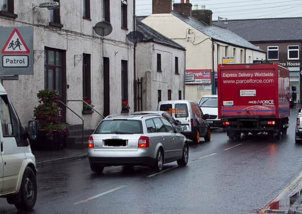 Traffic congestion has been an issue close to Doagh Primary School for a number of years. Pic by RM Studios