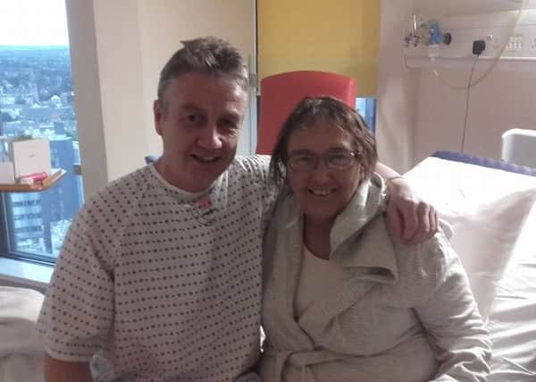 Raymond Hughes with his cousin Briege Dorman, whom he donated a kidney to on Tuesday