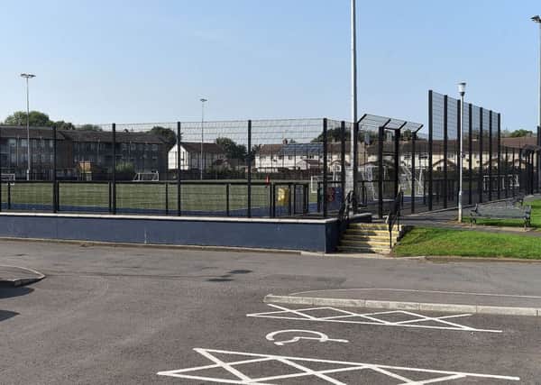 The 3G pitches at Brownstown Park. INPT37-215.