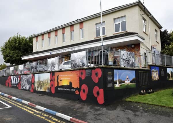 New WWI murals at Cathedral Youth Club in the Fountain area