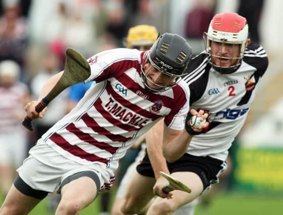 Brendan Rogers was superb for Slaughtneil as they defeated Banagher to claim a fourth successive Derry hurling crowned.