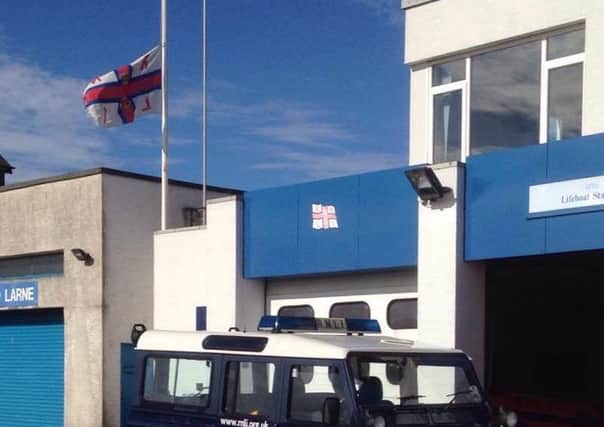 Larne RNLI is flying the flag at half mast for late Coastguard Catriona Lucas. INLT-37-725-con