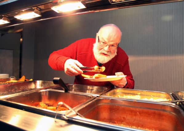 GRUB UP...Caring Caretaker Davy Boyle at a previous charity breakfast.