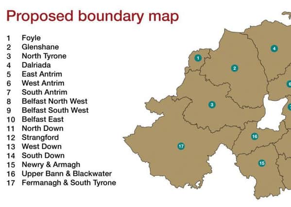 Boundary Commission proposals do away with Mid Ulster constituency