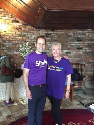 Paul Montgomery, Community and Events Fundraising Manger with Jackie Lawrence, local Weightwatchers NI Leader.