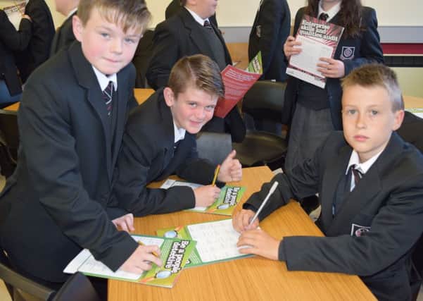 Cullybackey students who took part in the Your School Your Business programme.