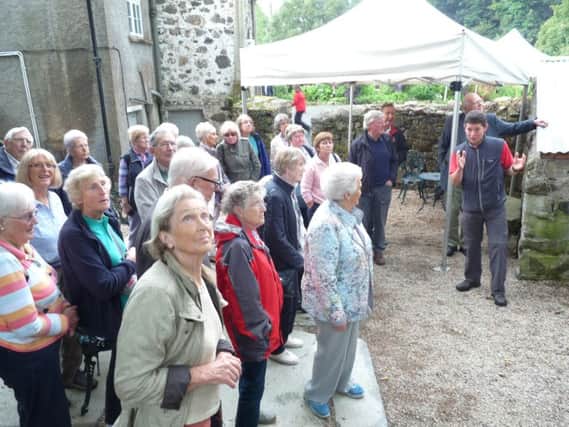 Members of the North Coast Association of the National Trust visited the Downhill Estate on Thursday 15 September to see the recent renovations to the Lodge and Gardens at thge Bishops Gate.