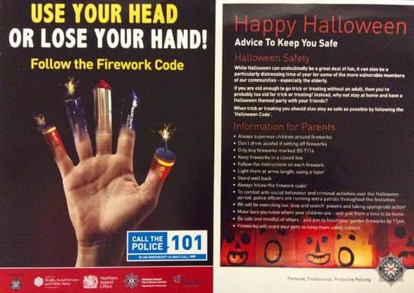 Police appeal for sense at Halloween