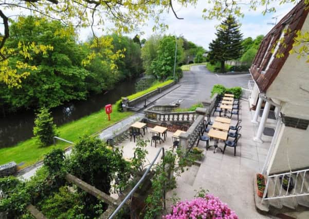 The Otter Lodge overlooks the Ballinderry River