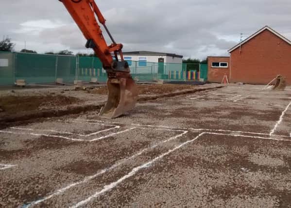 Work has started on site at Broadbridge Primary School, Eglinton.