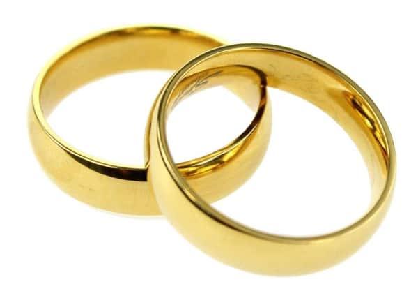 Wedding rings. Stock image.