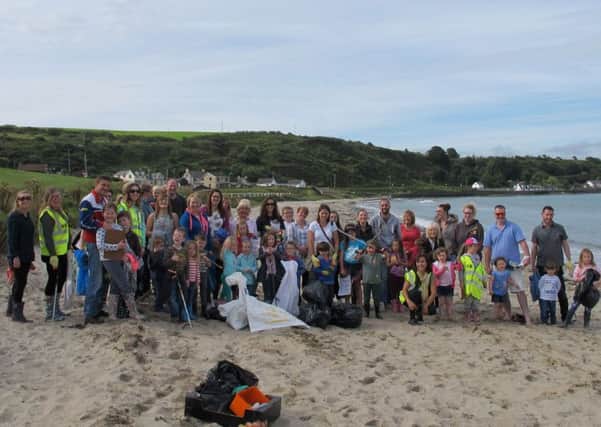 Beach clean-up volunteers. Submitted image
