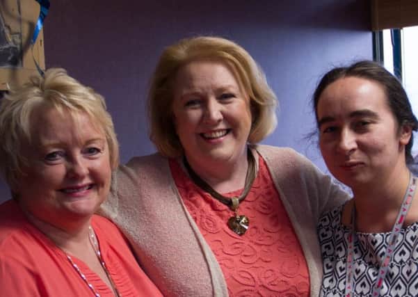 Joyce Baxter (Former Personal Secretary) with Marian and Helen Smyth (Personal Secretary).