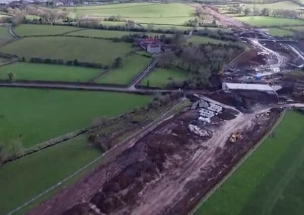Drone footage of the Magherafelt bypass