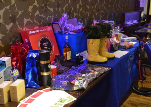 Some of the items at the Ballyclare Secondary School fundraising event. INNT 41 828CON