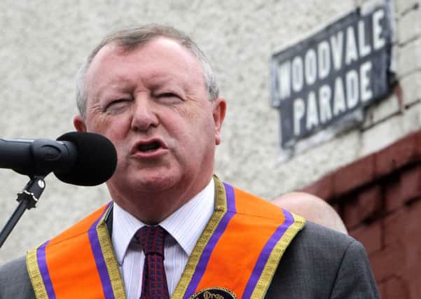 Former 
Grand Secretary of the Grand Orange Lodge of Ireland, Drew Nelson who passed away in the early hours of Monday morning (October 10). 
Photo Aidan O'Reilly/Pacemaker Press