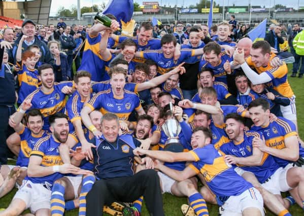 Sean Mc Dermotts GAC Maghery celebrate being crowned Armagh Champions