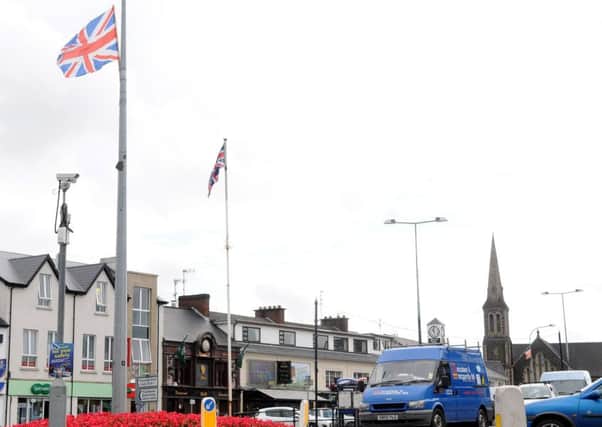 The Union flag in Magherafelt town centre.mm34-365sr