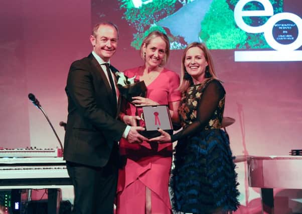 Lynne and Jonathan McCabe, who run Lisnacurran Country House in Lisburn, won the 'Most Beautifully Presented' award at the eviivo Awards 2016 held at the Globe theatre.