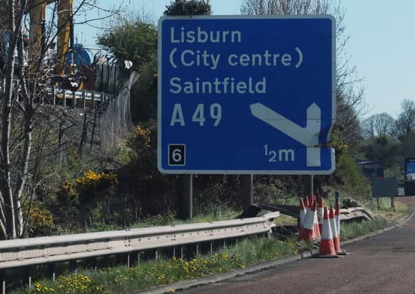 Dean Brown was said to have been driving erratically on the M1 before driving into Lisburn