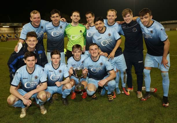 North West Senior Cup winners Institute. Picture by Lorcan Doherty/Presseye.com