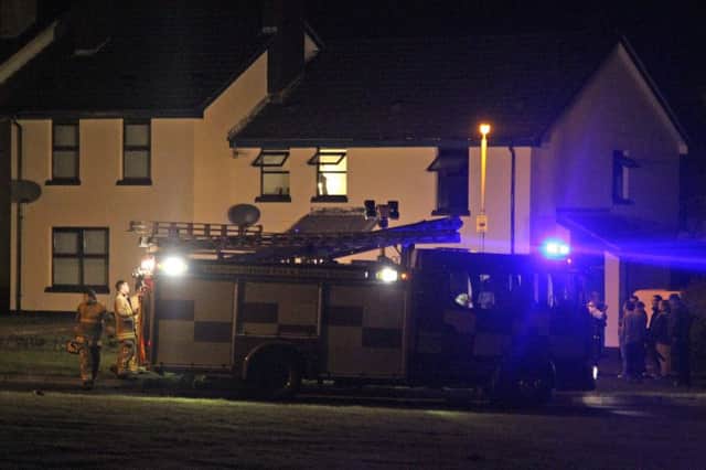 The scene of the fire at Ballycastle on Saturday. PICTURE KEVIN MCAULEY/MCAULEY MULTIMEDIA