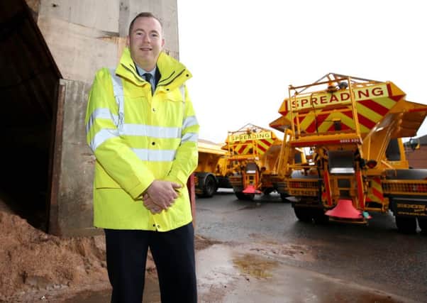 Roads Minister Chris Hazzard launches his roads winter safety service.
