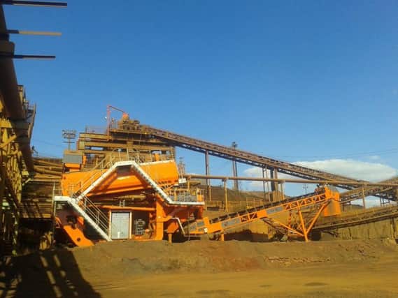 The processing plant includes a range of equipment from the CDE Mining product portfolio