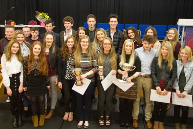 Past Pupils who returned to pick up Year 12 prizes.