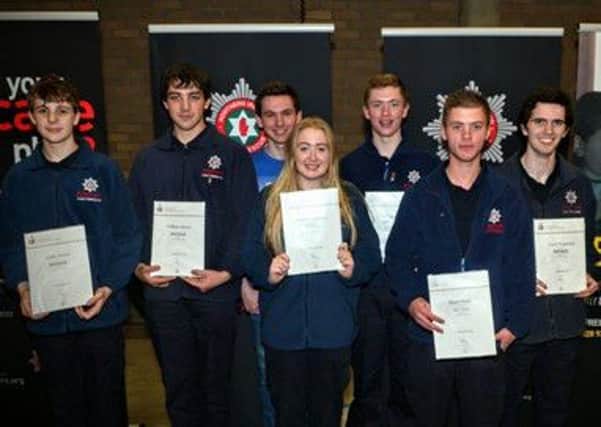 Cookstown Fire Cadets receive Duke of Edinburgh Awards. (Submitted Picture).