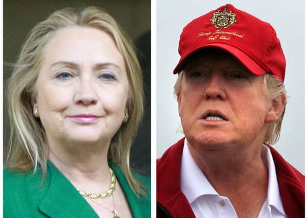 US ELECTION - Hillary Clinton and Donald Trump.
