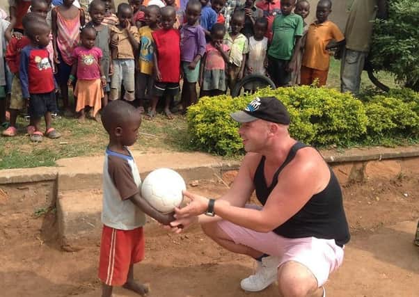 Karol Gallagher 'On the Ball' in Uganda.