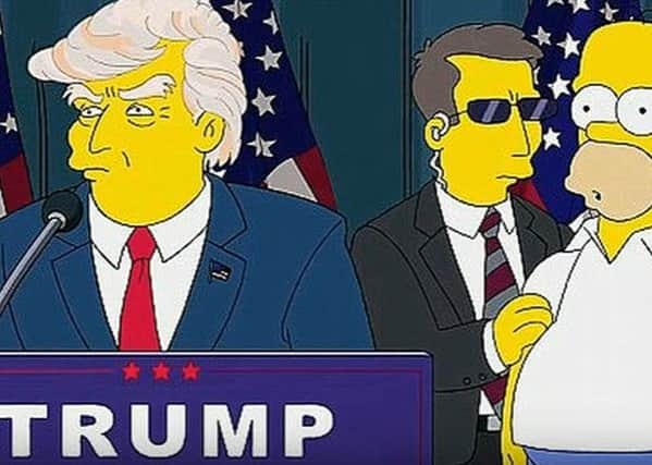 Donald Trump featured as President of the United States in an episode of 'The Simspns' 16 years ago.
